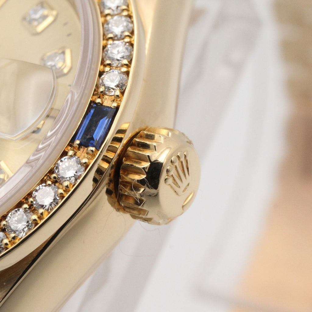 Rolex Watch Datejust Diamond Bezel Saffiano Number CH NP 18k — view 6