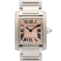 Cartier Watch Tank Francaise SM Pink Shell Stainless Steel