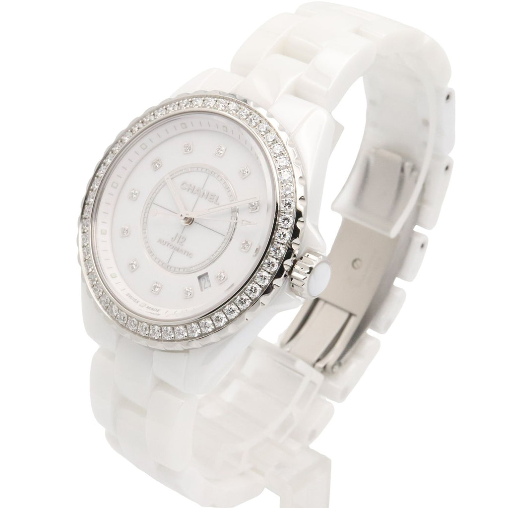 Chanel Watch Bezel Diamond White Ceramic — view 2