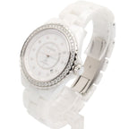 Chanel Watch Bezel Diamond White Ceramic — view 2
