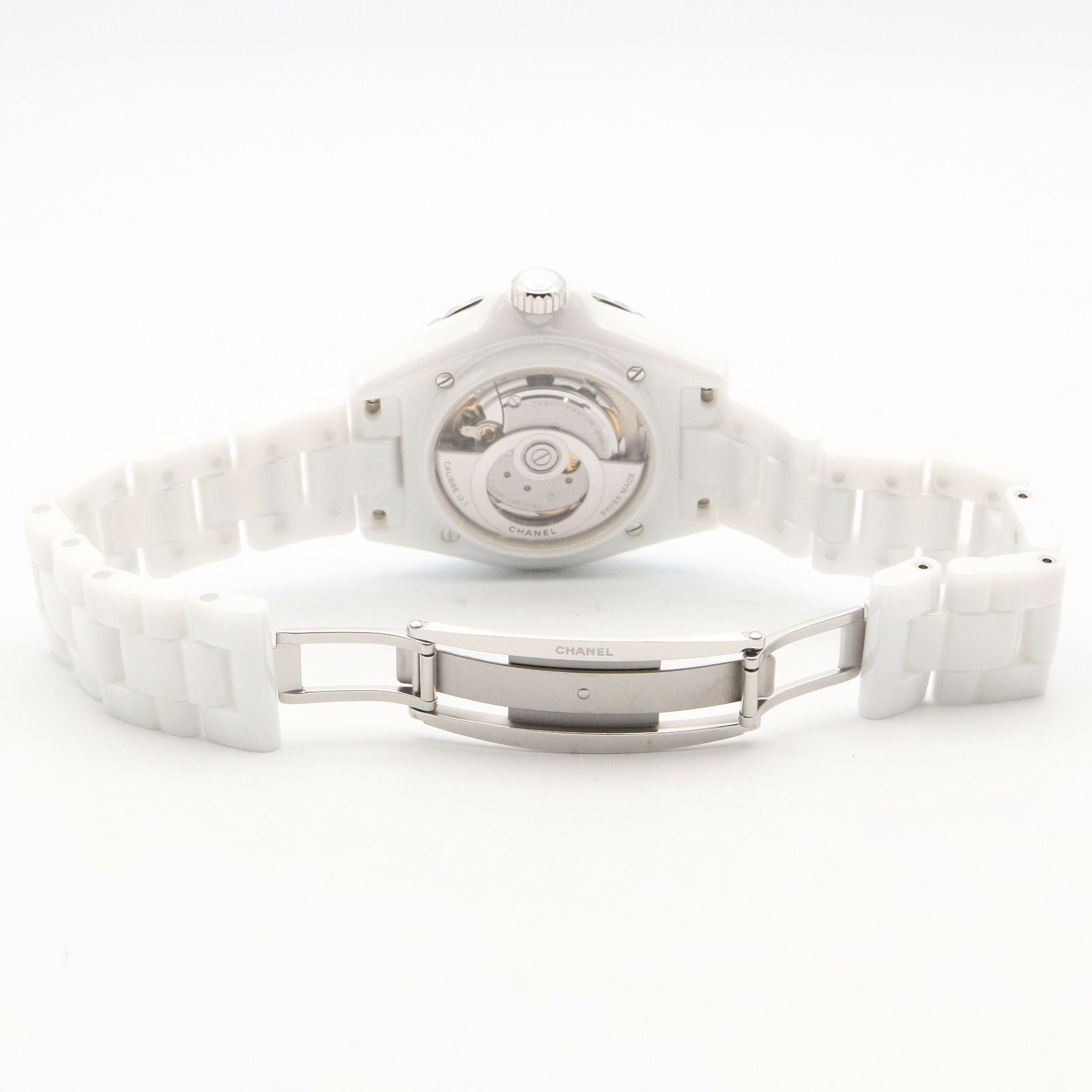 Chanel Watch Bezel Diamond White Ceramic — view 5