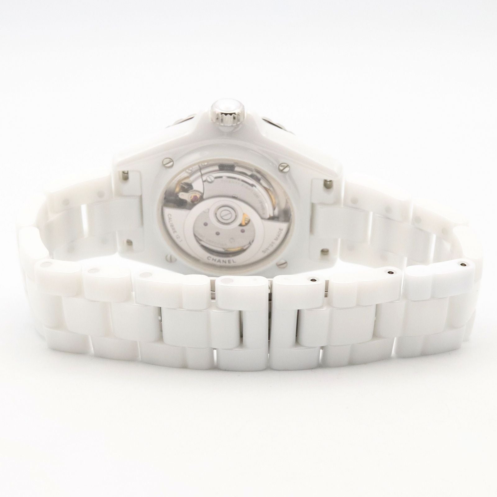 Chanel Watch Bezel Diamond White Ceramic — view 4