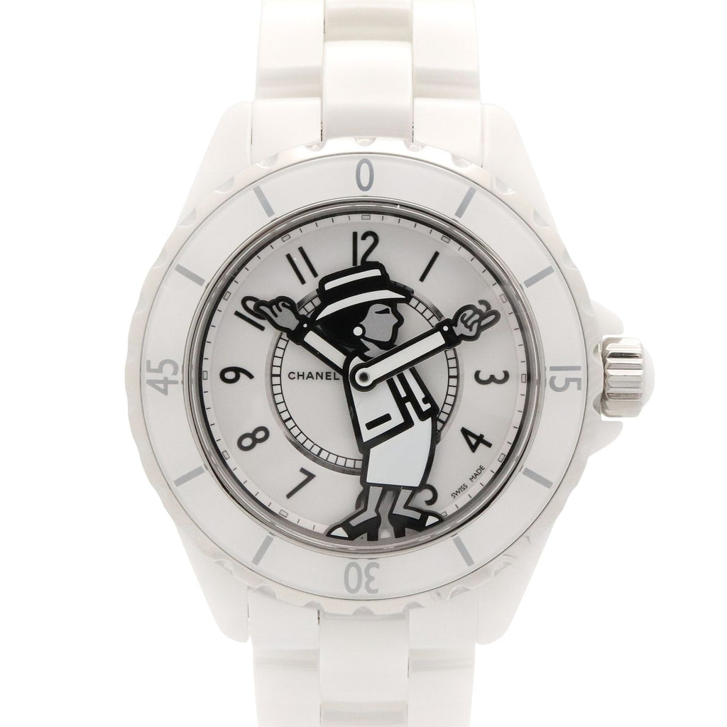 Chanel Watch Mademoiselle White Ceramic
