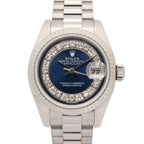 Rolex Watch Datejust Number BL MR Diamond 18k White Gold