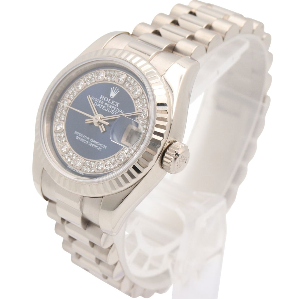 Rolex Watch Datejust Number BL MR Diamond 18k White Gold — view 2