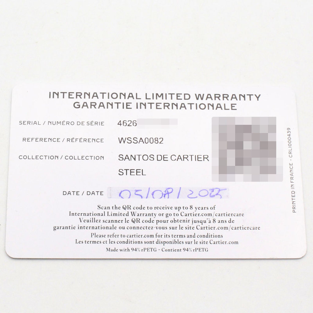 Cartier Watch Santos de Cartier SM Silver Stainless Steel — view 9