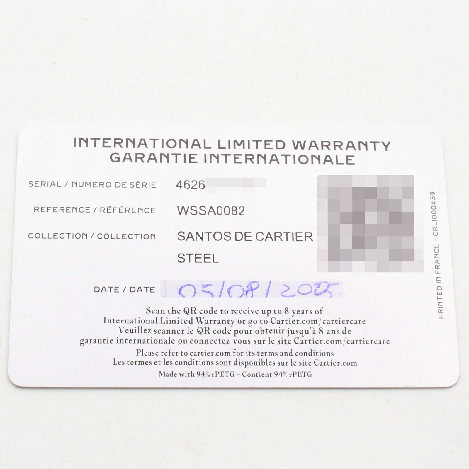 Cartier Watch Santos de Cartier SM Silver Stainless Steel — view 9