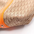 Dior Tote Trotter Street Chic Beige Orange Canvas Leather — view 9