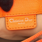 Dior Tote Trotter Street Chic Beige Orange Canvas Leather — view 4