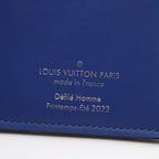 Louis Vuitton Bifold Wallet Portefeuille Brazza Monogram Taurillon Blue Vert — view 4
