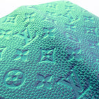 Louis Vuitton Bifold Wallet Portefeuille Brazza Monogram Taurillon Blue Vert — view 9