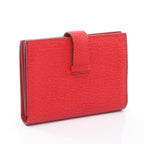 Hermes Card Case Bearn Rouge Tomato Leather — view 2