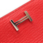 Hermes Card Case Bearn Rouge Tomato Leather — view 7