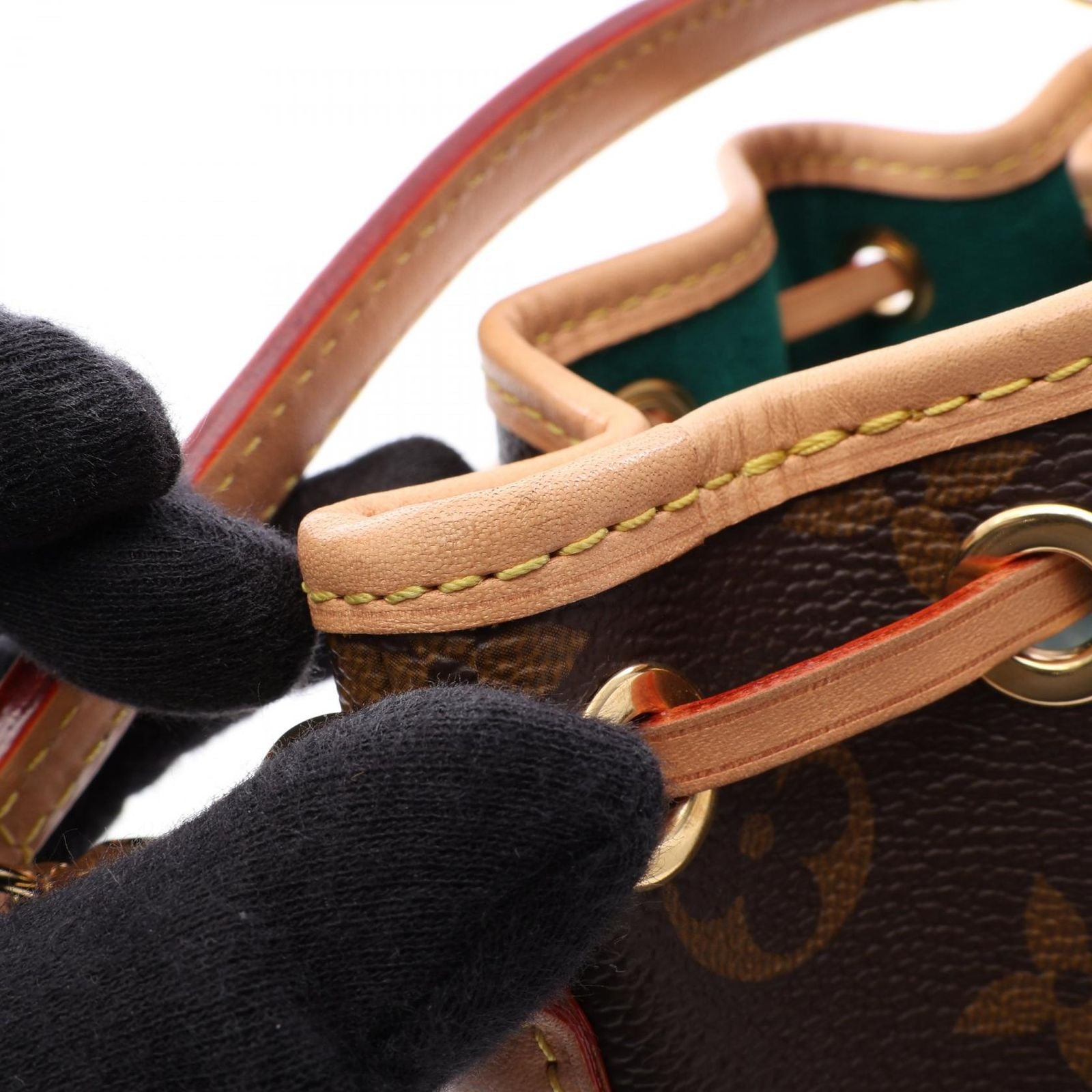 Louis Vuitton Handbag Sun Yitian Nano Noe Animogram 2-Way Canvas Leather — view 8