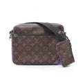Louis Vuitton Shoulder Bag Trio Messenger Monogram Macassar Violet Canvas