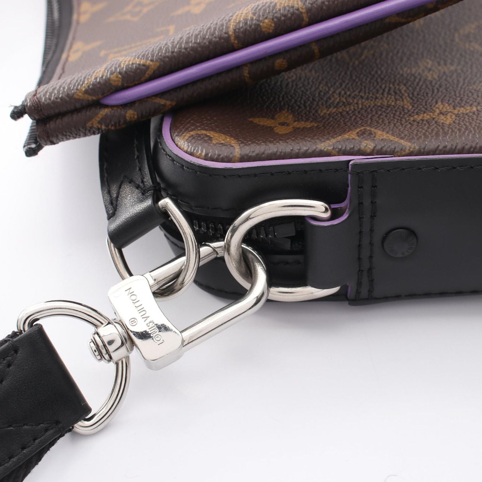 Louis Vuitton Shoulder Bag Trio Messenger Monogram Macassar Violet Canvas — view 6