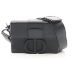 Dior Shoulder Bag 30 Montaigne Box Black Leather