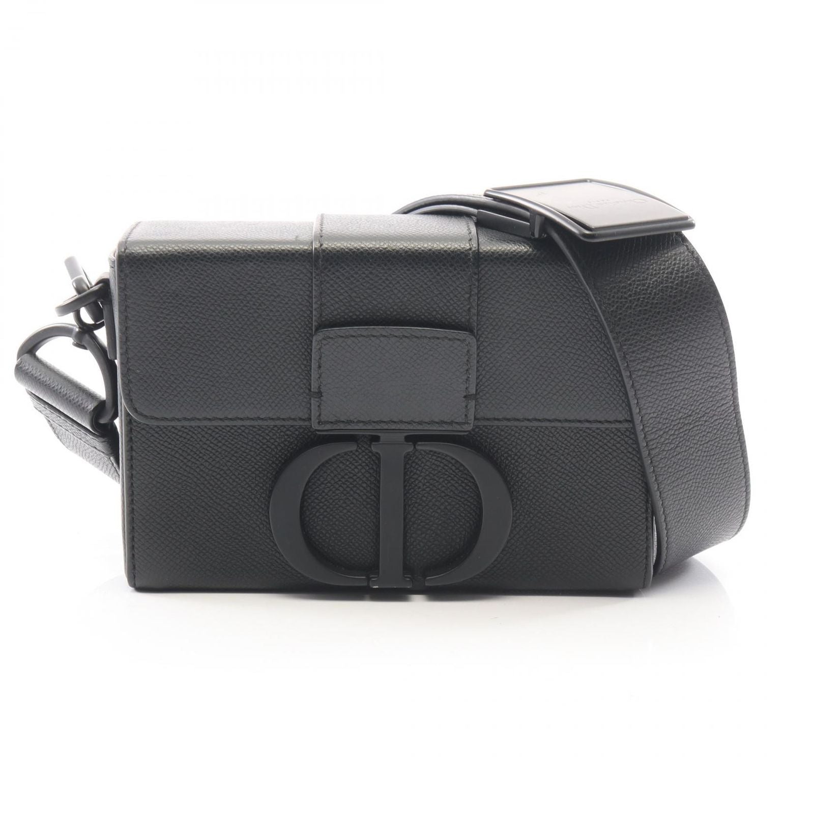 Dior Shoulder Bag 30 Montaigne Box Black Leather
