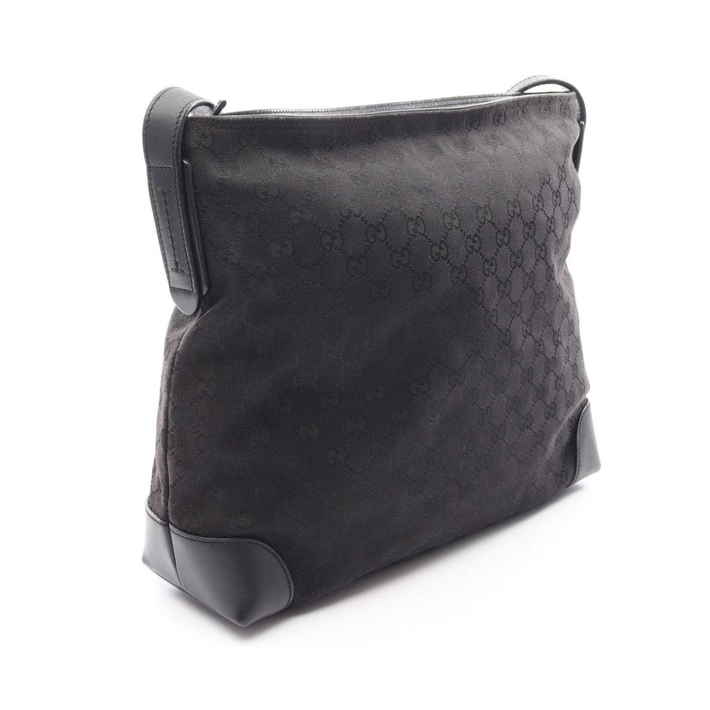 Gucci Shoulder Bag Canvas Sherry Line Black — view 2