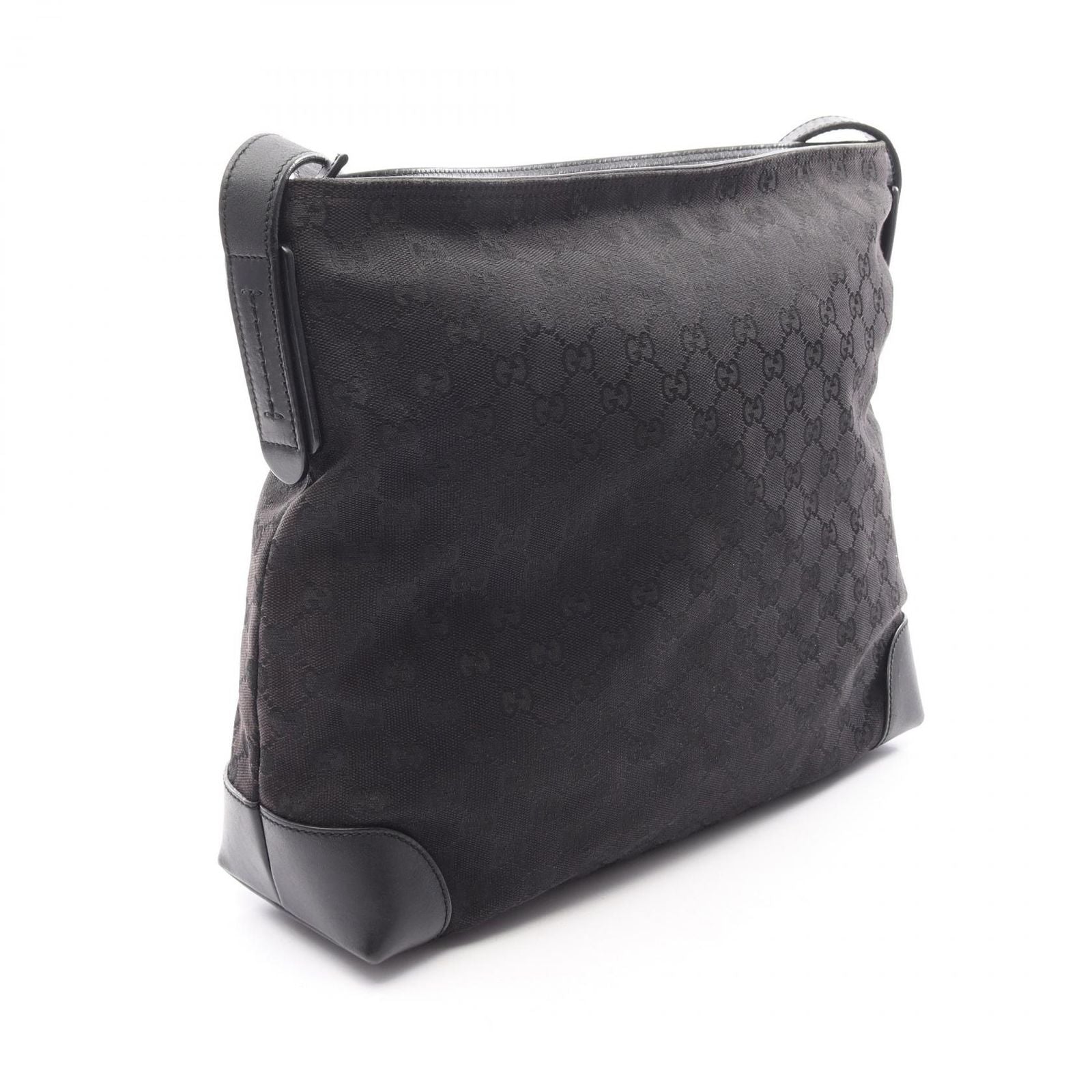 Gucci Shoulder Bag Canvas Sherry Line Black — view 2