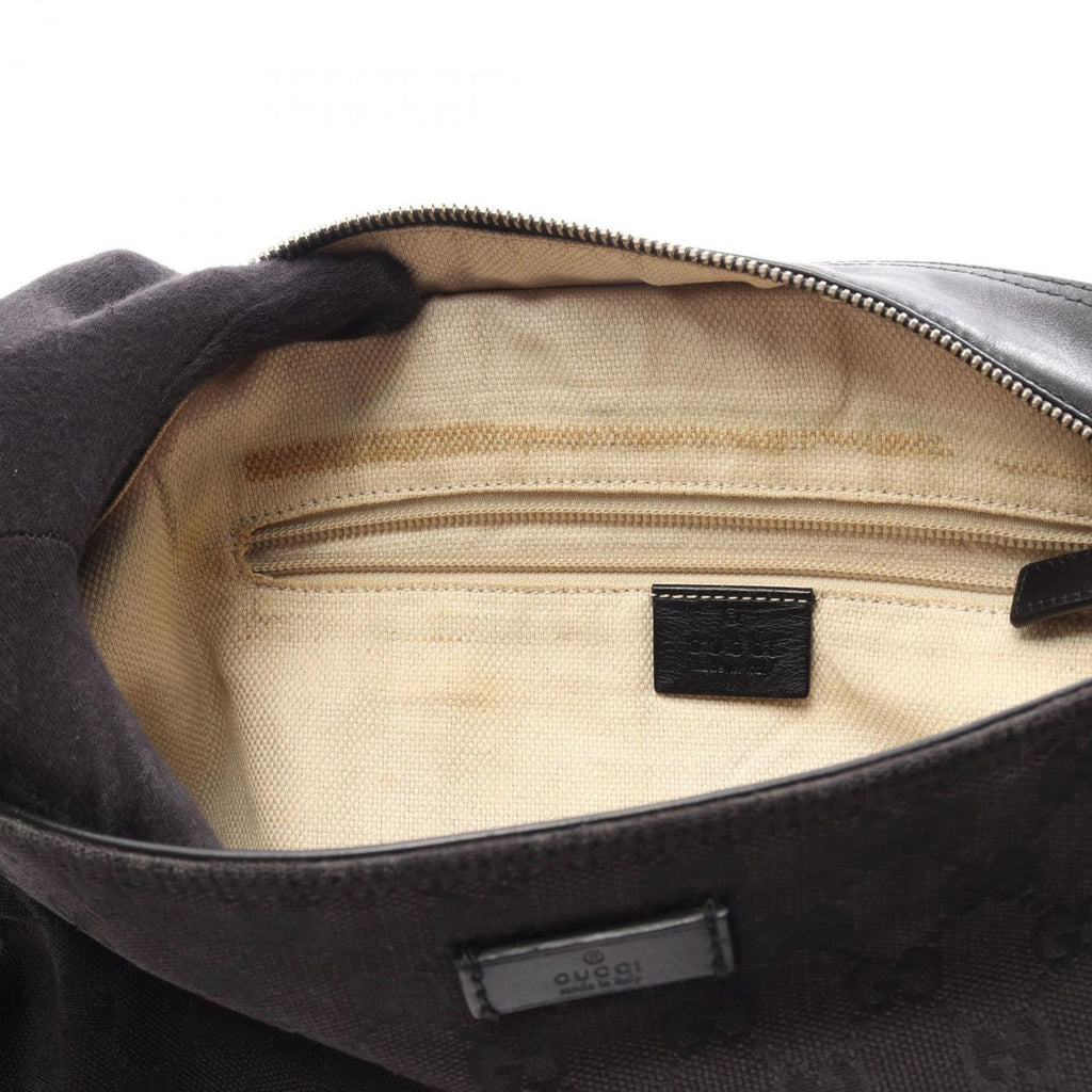 Gucci Shoulder Bag Canvas Sherry Line Black — view 5