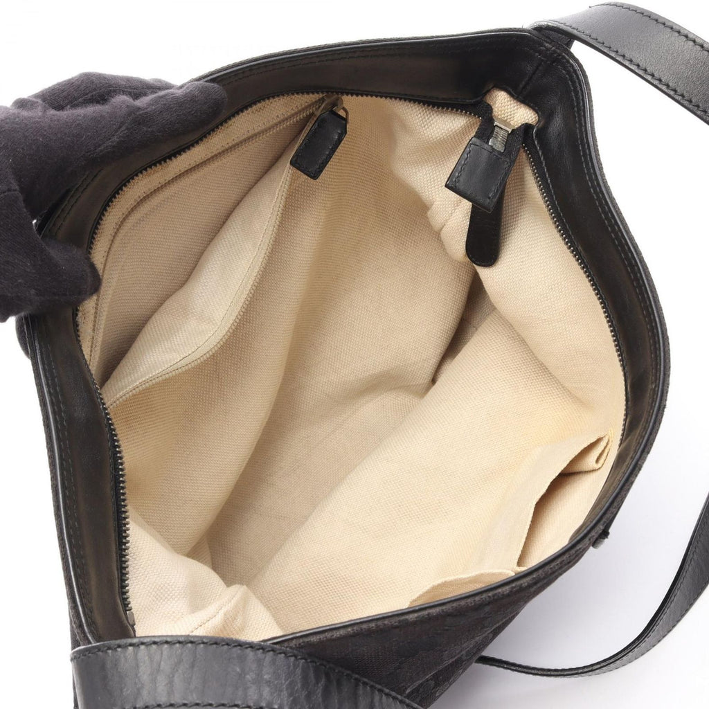 Gucci Shoulder Bag Canvas Sherry Line Black — view 3