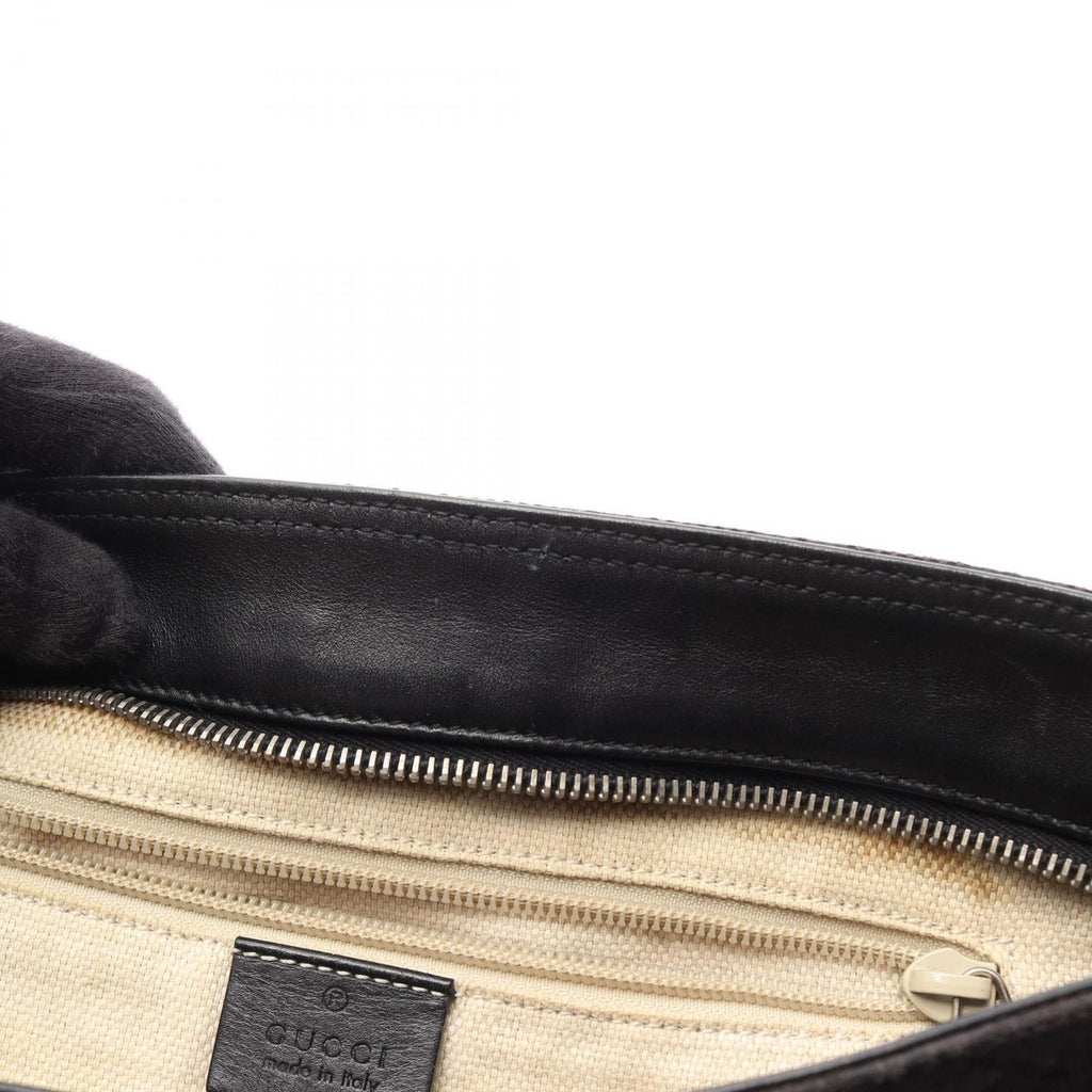 Gucci Shoulder Bag Canvas Sherry Line Black — view 8