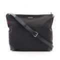 Gucci Shoulder Bag Canvas Sherry Line Black