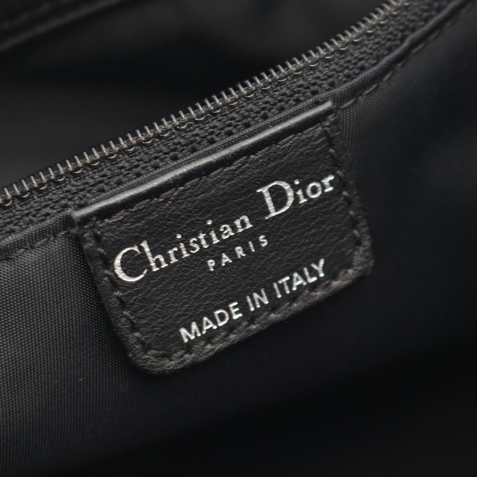 Dior Tote Oblique Trotter Black Leather Handbag — view 4