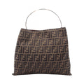 Fendi Tote Zucca Brown Canvas Leather