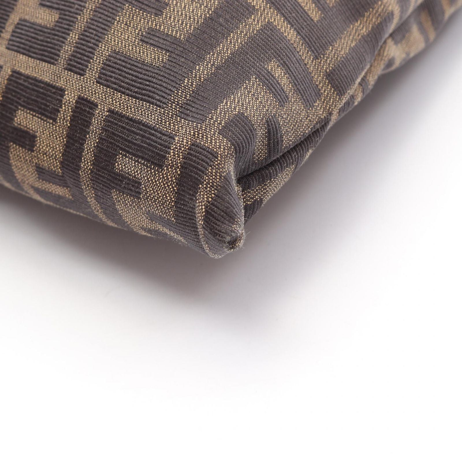 Fendi Tote Zucca Brown Canvas Leather — view 6
