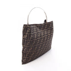 Fendi Tote Zucca Brown Canvas Leather — view 2