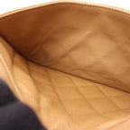 Chanel Shoulder Bag Quilted Beige Calf CC Logo — view 9