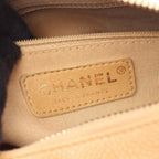 Chanel Shoulder Bag Quilted Beige Calf CC Logo — view 4