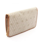 Dior Shoulder Bag Honeycomb Beige Canvas Leather Chain — view 2