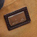 Fendi Tote Zucchino Brown Canvas Leather — view 4