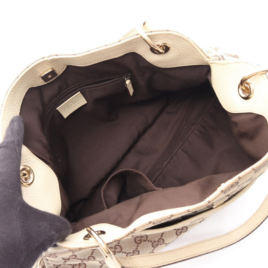 Gucci Shoulder Bag GG Canvas Beige Ivory Eclipse — view 3