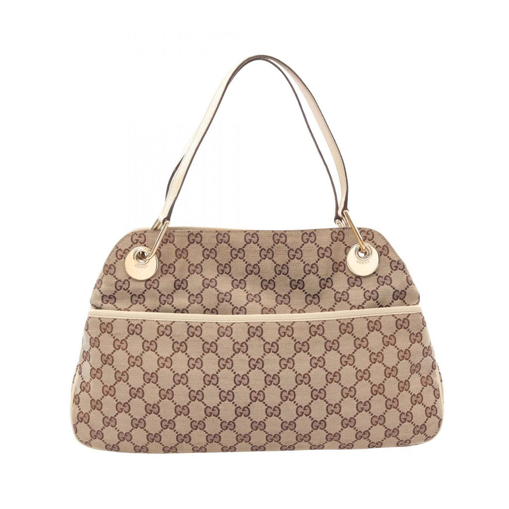 Gucci Shoulder Bag GG Canvas Beige Ivory Eclipse