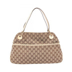 Gucci Shoulder Bag GG Canvas Beige Ivory Eclipse