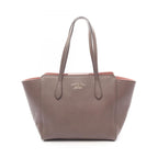 Gucci Tote Swing Gray Leather