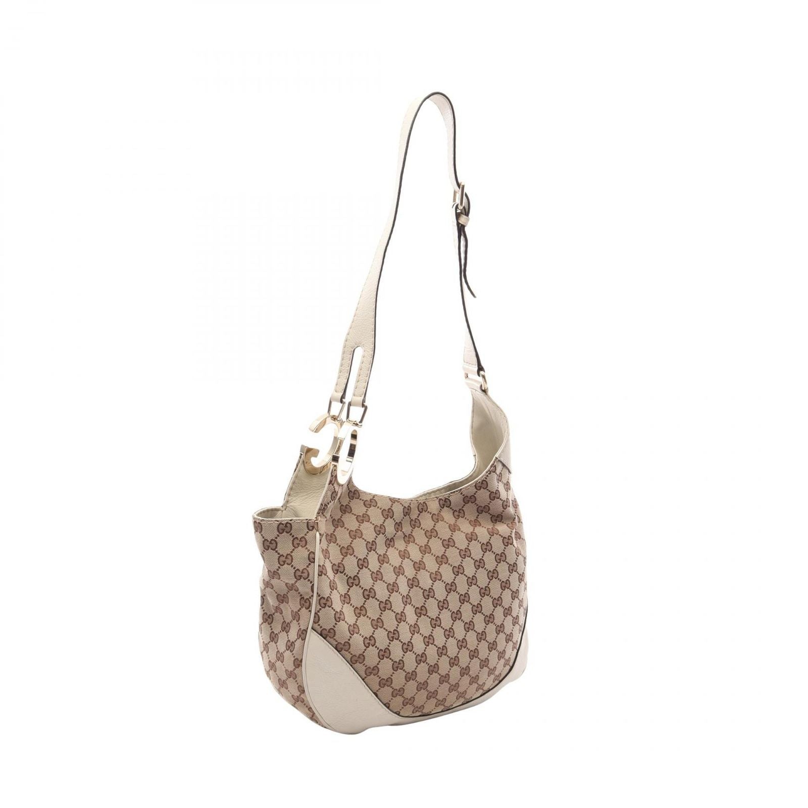 Gucci Shoulder Bag Shallot GG Canvas Beige Ivory — view 2