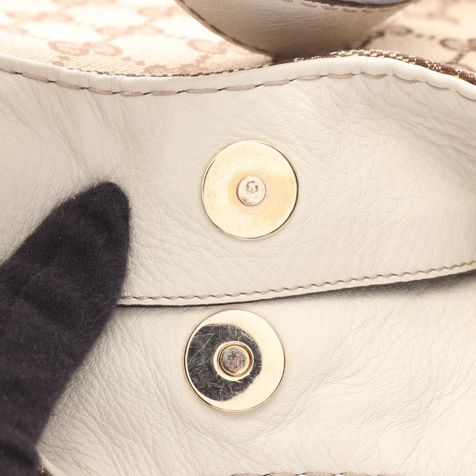 Gucci Shoulder Bag Shallot GG Canvas Beige Ivory — view 6