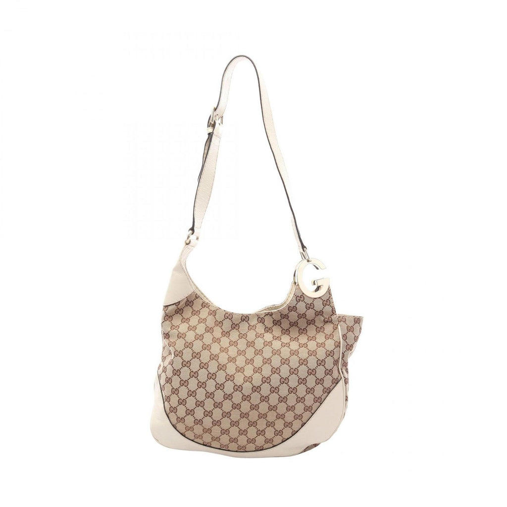 Gucci Shoulder Bag Shallot GG Canvas Beige Ivory