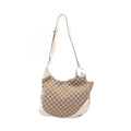 Gucci Shoulder Bag Shallot GG Canvas Beige Ivory