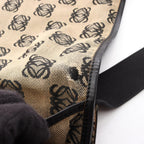 Loewe Shoulder Bag Anagram Beige Black Canvas — view 9