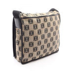 Loewe Shoulder Bag Anagram Beige Black Canvas — view 2
