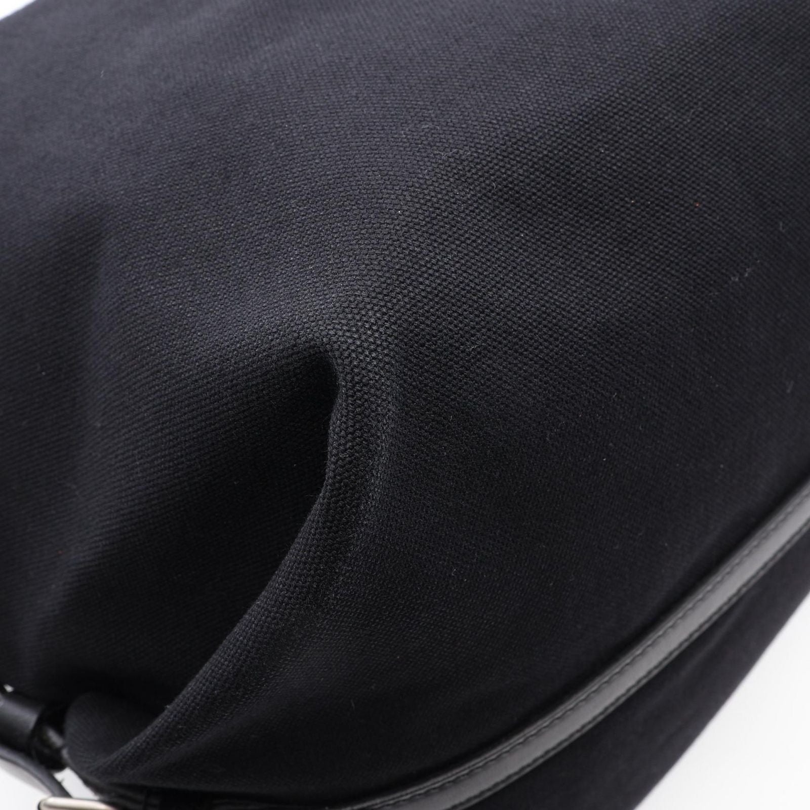 Saint Laurent Paris Shoulder Bag ID Convertible 2-Way Black Canvas Leather — view 8