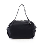 Saint Laurent Paris Shoulder Bag ID Convertible 2-Way Black Canvas Leather