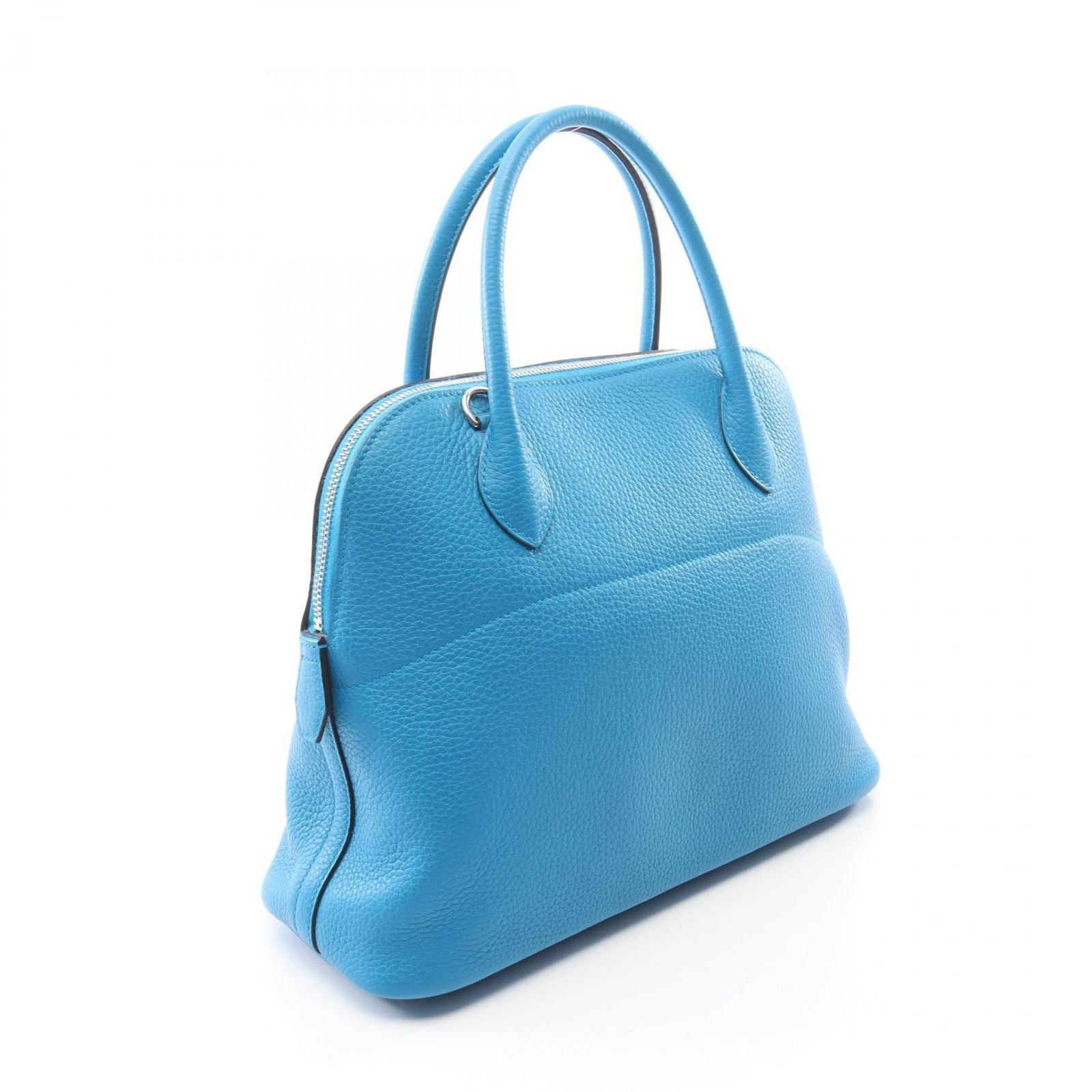 Hermes Handbag Bolide 31 Blue Zanzibar 2-Way Leather — view 2
