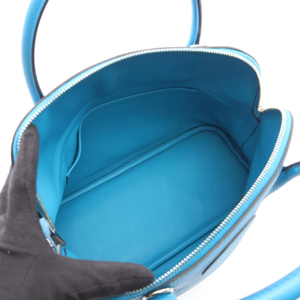 Hermes Handbag Bolide 31 Blue Zanzibar 2-Way Leather — view 3